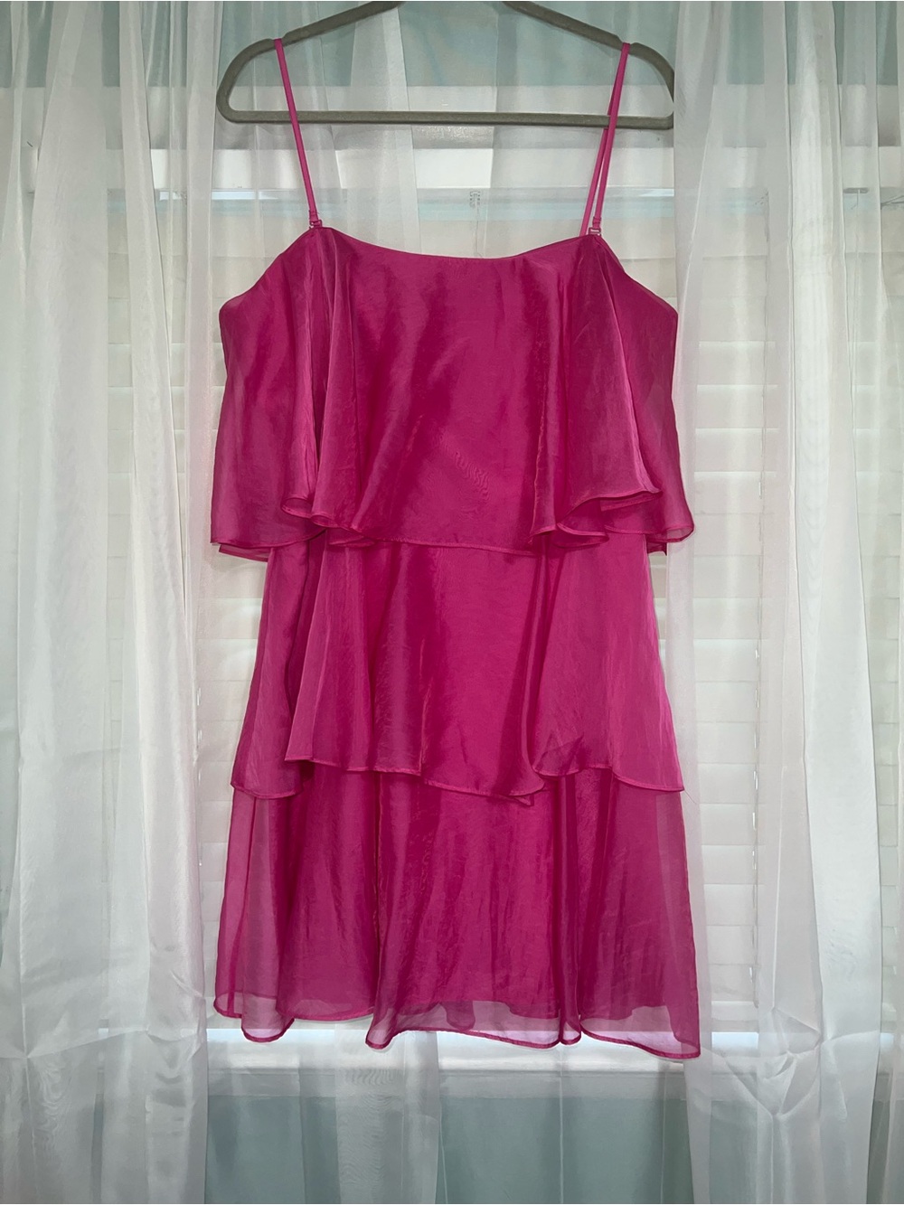 Pink Tiered Mini Dress by Abercrombie & Fitch